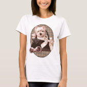 Houndstooth Westie puppy T-shirt (Voorkant)