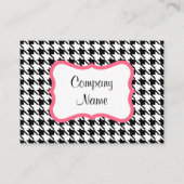 Houndstooth Zakelijke Kaart Visitekaartje (Voorkant)
