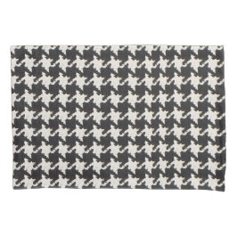 Houndstooth zwart wit patroon kussensloop