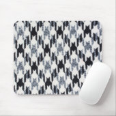 Houndstooth zwart-wit patroon muismat (Met muis)