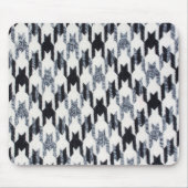 Houndstooth zwart-wit patroon muismat (Voorkant)