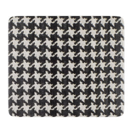 Houndstooth zwart wit patroon snijplank