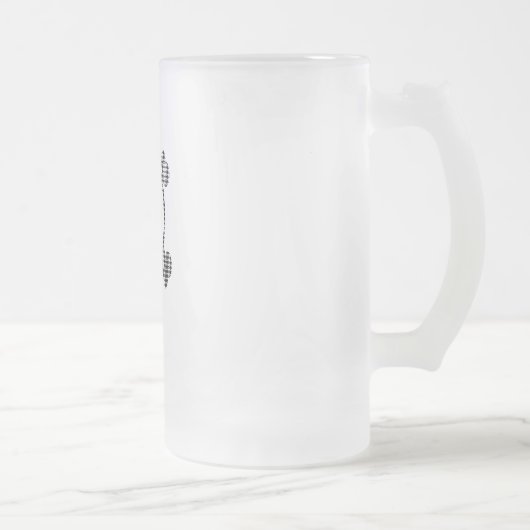 Houndstootschedel Matglas Bierpul (Rechts)