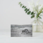 Houraciale buitenvoorziening visitekaartje (Staand voorkant)