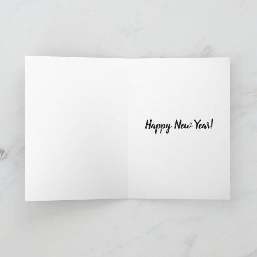 Hourglass and Watches New Year's Feestdagen Kaart (Binnen)