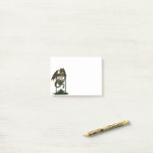 Hourglass Dragon Post-it® Notes (Op bureau)