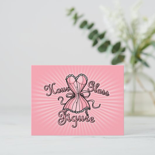 Hourglass Figuur Briefkaart (Staand voorkant)