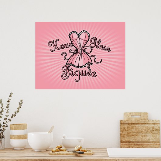 Hourglass Figuur Poster (Keuken)