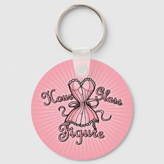 Hourglass Figuur Sleutelhanger (Voorkant)