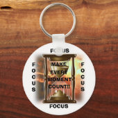 Hourglass, MAKE, ALLES, MOMENT, COUNT!, FOCUS.. Sleutelhanger (Voorkant)