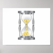 Hourglass met geld poster (Voorkant)
