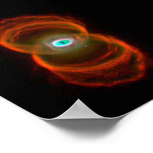 Hourglass Nebula Space Astronomie Poster (Hoek)