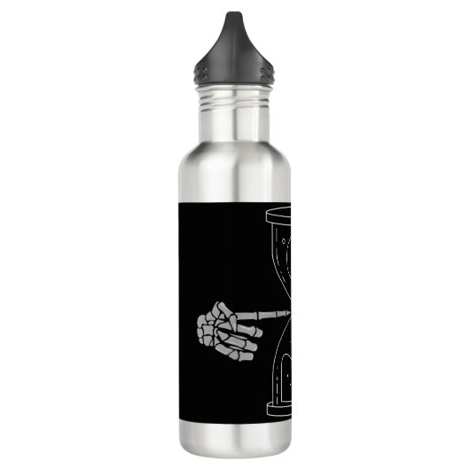 Hourglass van de dood waterfles  (Links)