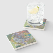 Houria - Marble Stone Onderzetter (Zijkant)