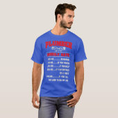 Hourly Rate Pipefitter Pipefitting Plumbing T-shirt (Voorkant volledig)