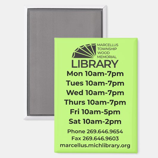 Hours Magnet (Voorkant / Achterkant)