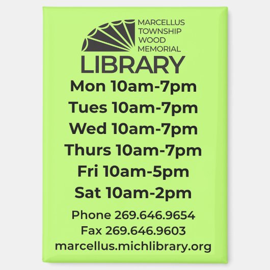 Hours Magnet (Voorkant)