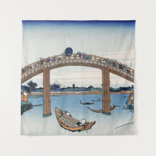 Housai Mount Fuji gezien vanuit Men's Bridge Wandkleed