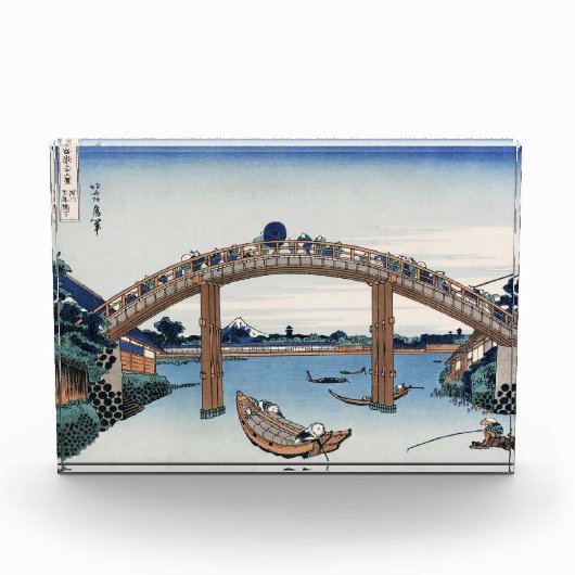 Housai Mount Fuji vanaf de brug onder Mannen Fotoblokken (Voorkant)