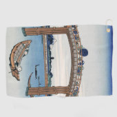 Housai Mount Fuji vanaf de brug onder Mannen Golfhanddoek (Horizontaal)