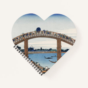 Housai Mount Fuji vanaf de brug onder Mannen Notitieboek