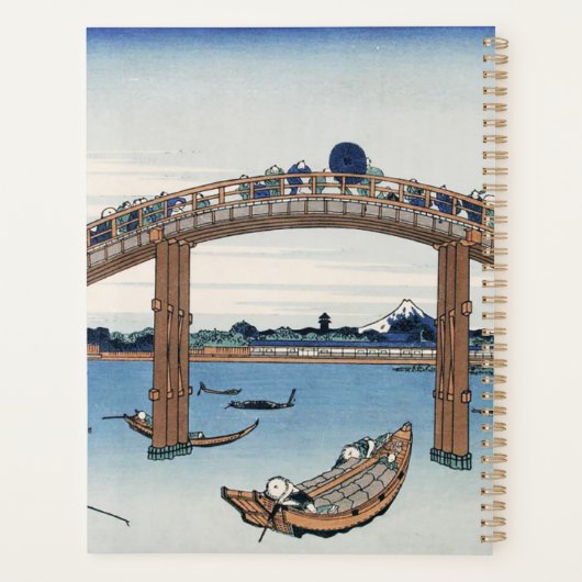 Housai Mount Fuji vanaf de brug onder Mannen Planner (Achterkant)