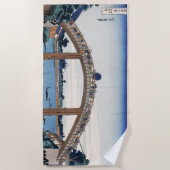 Housai Mount Fuji vanaf de brug onder Mannen Strandlaken (Voorkant)