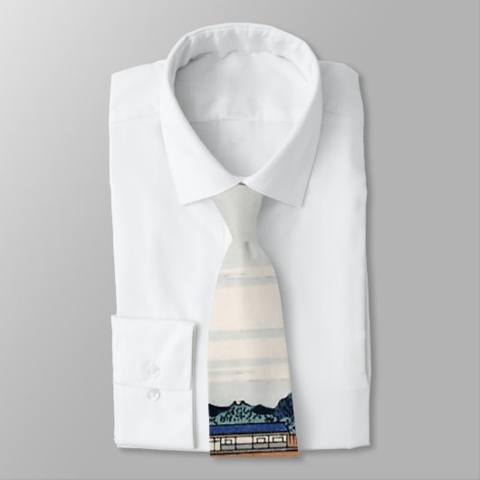 Housai Mount Fuji vanaf de brug onder Mannen Stropdas (Gebonden)