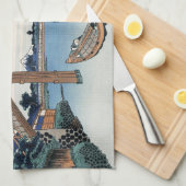 Housai Mount Fuji vanaf de brug onder Mannen Theedoek (Quarter Fold)