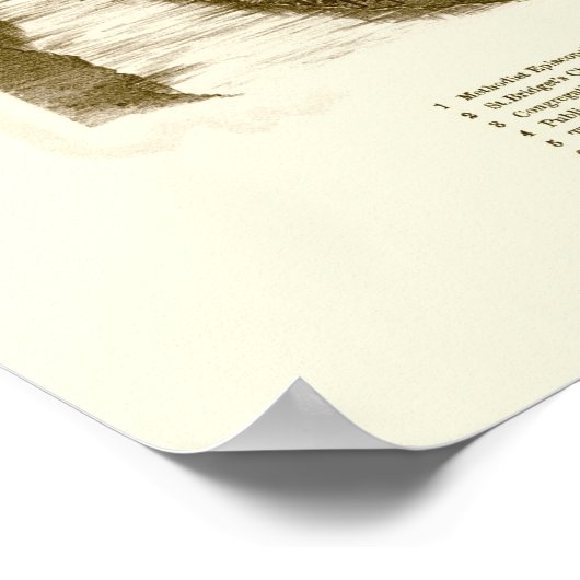 Housatonic, MA Panoramic Map - 1890 Poster (Hoek)