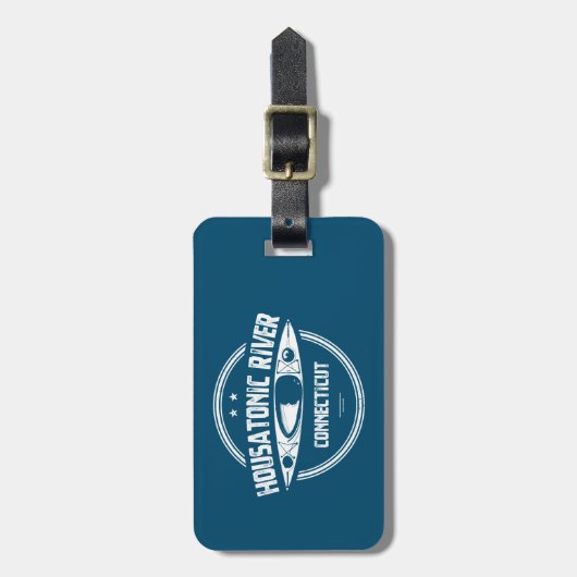Housatonic River Connecticut kajakken Bagagelabel (Voorkant verticaal)