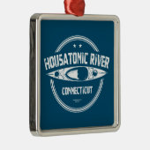 Housatonic River Connecticut kajakken Metalen Ornament (Rechts)