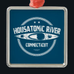 Housatonic River Connecticut kajakken Metalen Ornament<br><div class="desc">De naam Housatonic Wild & Schilderachtig River strekt zich uit van de grens tussen Massachusetts en Connecticut tot de Boardman Bridge in New Milford, Connecticut, voor een totaal van ongeveer 40, 3 mijl. De Housatonic River wordt uitgelicht om zijn recreatieve en schilderachtig waarden, waaronder kanoën, kajakken, vissen en wandelen op...</div>