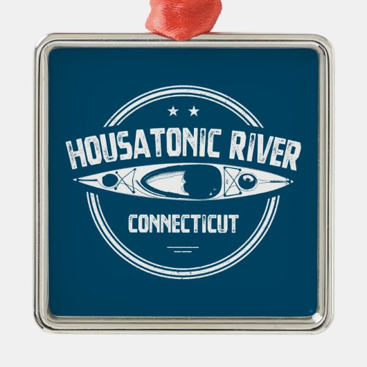 Housatonic River Connecticut kajakken Metalen Ornament (Voorkant)
