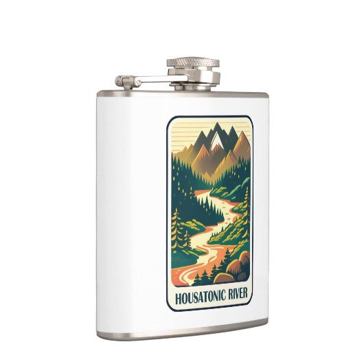 Housatonic River Connecticut kleuren Heupfles (Rechts)