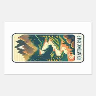 Housatonic River Connecticut kleuren Rechthoekige Sticker