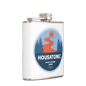 Housatonic Wild en Schilderachtig River Connecticu Heupfles (Rechts)