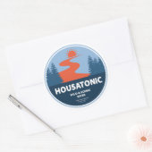 Housatonic Wild en Schilderachtig River Connecticu Ronde Sticker (Envelop)