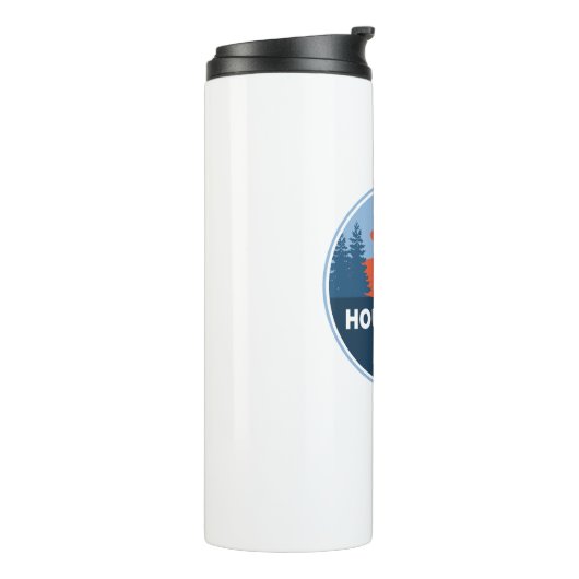 Housatonic Wild en Schilderachtig River Connecticu Thermosbeker (Gedraaid links)