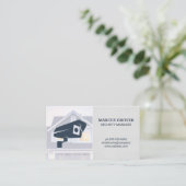 House Afbeelding | Beveiligingscamerapictogram Visitekaartje (Staand voorkant)