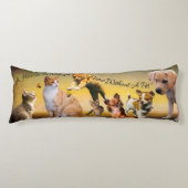 House and Home Pet Cats and Dogs Body Pillow Lichaamskussen (Voorkant)
