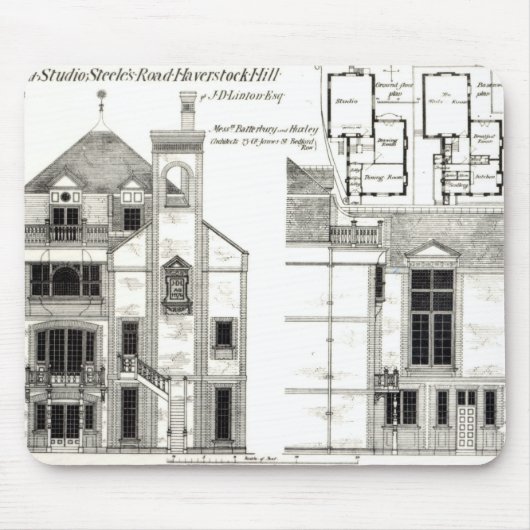 House and Studio, Steele's Road, Haverstock Muismat (Voorkant)