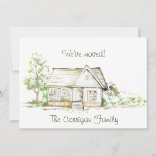 House and Trees New Address Flat Announcement Kaar Aankondiging