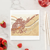 House Art Paper Napkins Servet