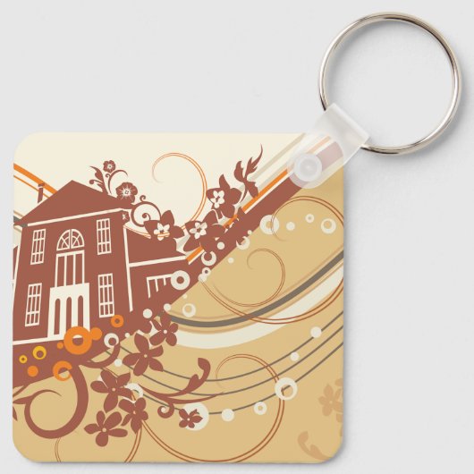 House Art Sleutelhanger (Achterkant)