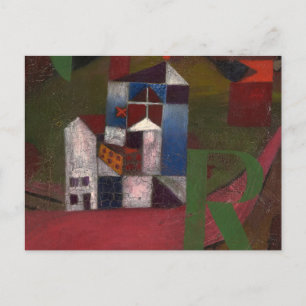 House at the Roadside, Villa R by Paul Klee Briefkaart