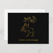 House Baratheon Icon Briefkaart (Voorkant / Achterkant)