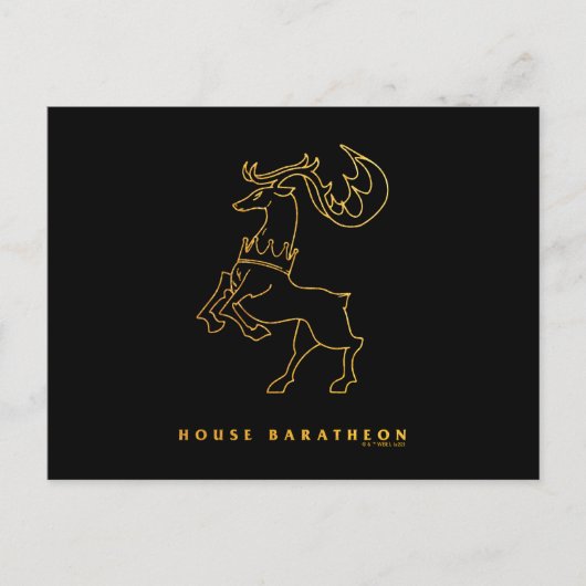 House Baratheon Icon Briefkaart (Voorkant)