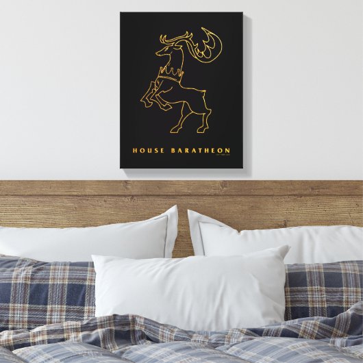 House Baratheon Icon Canvas Afdruk (Insitu (Slaapkamer))