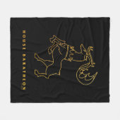 House Baratheon Icon Fleece Deken (Voorkant (Horizontaal))
